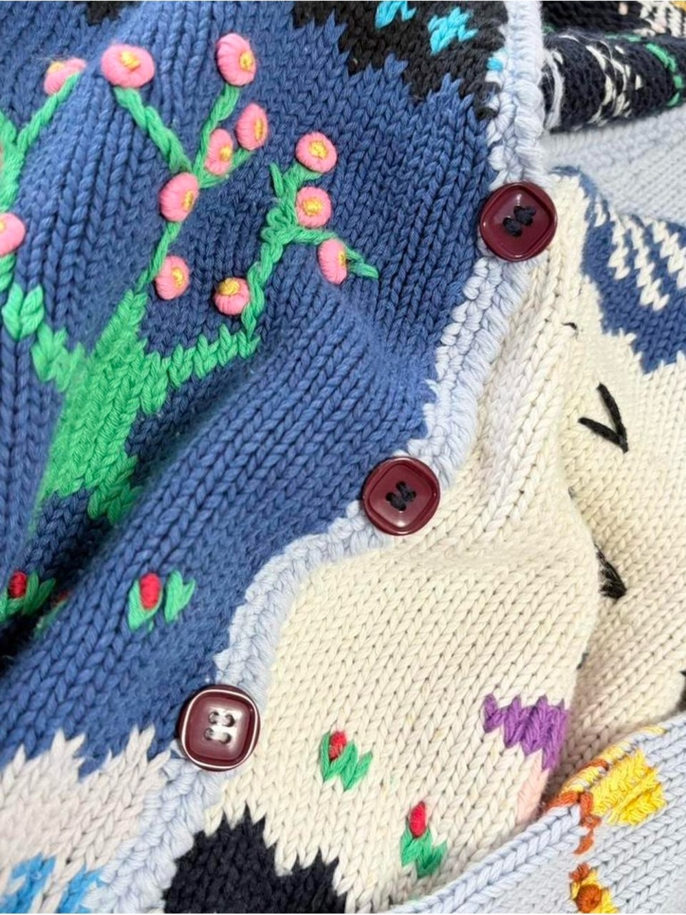 Handmade Knit Cardigan - Picture 5 of 8